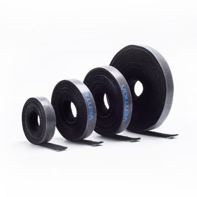 Opaska rzepowa organizer kabli Vention 1m czarna