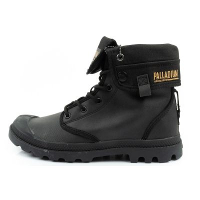 2. Palladium buty sportowe damskie Baggy Coated trampki za kostkę modne czarne