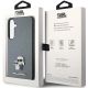 8. Etui Karl Lagerfeld Saffiano Karl&Choupette Metal Pin na Samsung Galaxy S24+ - szare