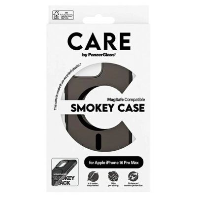4. Etui CARE by PanzerGlass Flagship Case z MagSafe na iPhone 16 Pro Max - półprzezroczyste