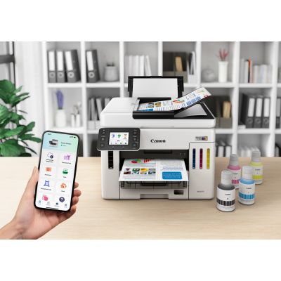 63. Drukarka Canon MAXIFY GX 7150, Atramentowy, Druk kolorowy, 600 x 1200 DPI, A4, Druk bezpośredni, Biały