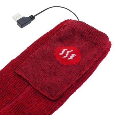 23. GLOVII SKARPETY OGRZEWANE POWER BANKIEM ROZMIAR L (41-46), CZERWONE, BATERIE, ŁADOWARKA I PILOT W ZESTAWIE, GQ3L