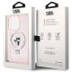 7. Etui Karl Lagerfeld Ring Stand Karl&Choupettte MagSafe do iPhone 15 Pro - różowe