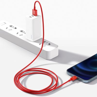 11. Baseus Superior kabel USB - Lightning 2,4 A 1 m czerwony (CALYS-A09)
