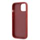 7. Etui Karl Lagerfeld Diagonal Quilted Script na iPhone 15 / 14 / 13 - czerwone