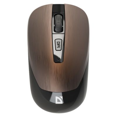 2. DEFENDER MYSZ BEZPRZEWODOWA WAVE MM-995 RF SILENT CLICK BRĄZOWA 52992
