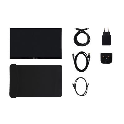 3. Verbatim 49591 monitor komputerowy 35,6 cm (14") 1920 x 1080 px Full HD LCD Ekran dotykowy Czarny