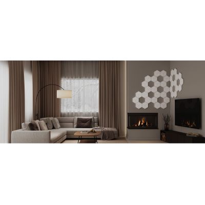 8. Govee H606A Glide Hexagon Light Panels Ultra 7-pack | Oświetlenie LED | RGBIC, 2.4GHz Wi-Fi, Bluetooth