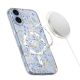 3. Etui Tech-Protect FlexAir MagSafe na iPhone 17- stokrotki z liśćmi