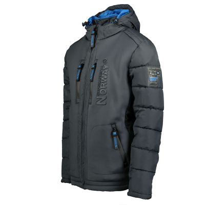 4. Kurtka męska Geographical Norway BEACHWOOD DGREY-BLUE DB MEN 068 BS4 (WU6633H/GN-DARK GREY)
