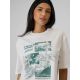 4. T-shirt z nadrukiem damski 4F 4FRSS26TTSHF3705-11S
