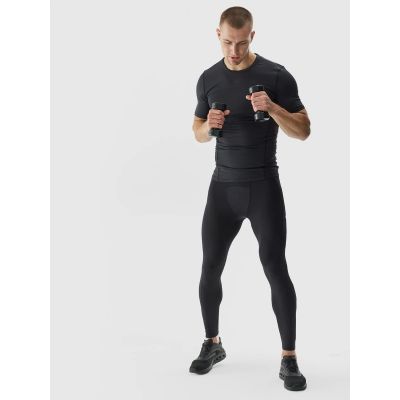 Legginsy treningowe ze średnim stanem męskie 4F 4FWAW24TFTIM273-20S