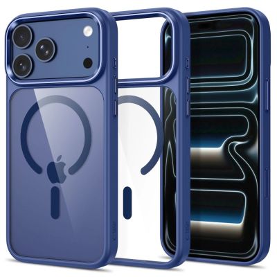 Etui Tech-Protect Magmat Magsafe CC na iPhone 17 Pro Max / 18 Pro Max - przezroczysto-granatowe