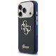 2. Etui Guess IML 4G Script Metal na iPhone 17 Pro Max - niebieskie