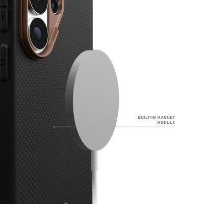 3. UAG Fibr Armr Magnet - etui z wbudowanym modułem magnetycznym do Samsung Galaxy S26 Ultra (black/bronze)
