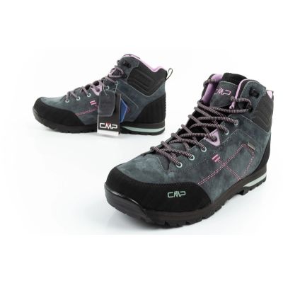 8. CMP Alcor buty damskie trekkingowe skóra trwałe wodoodporne za kostkę szare