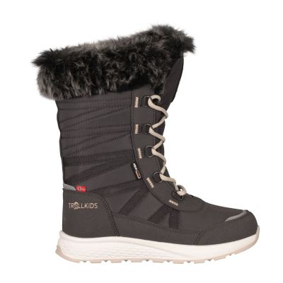 4. Wodoodporne buty zimowe Trollkids Girls Hemsedal Winter Boots XT dla dziewczynki (576-605)