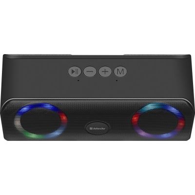 10. GŁOŚNIK DEFENDER BEATBOX 20 BLUETOOTH 20W LIGHT/BT/MIC/FM/USB/TF