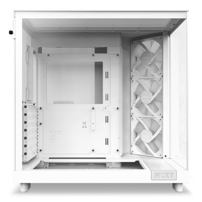 12. NZXT OBUDOWA KOMPUTEROWA NZXT H6 FLOW RGB MIDI TOWER Z OKNEM BIAŁA
