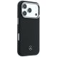 4. Etui Mercedes Leather Semi Wrap Wood Effect MagSafe na iPhone 17 Pro Max - czarne