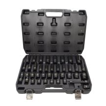 AWTOOLS ZESTAW NASADEK UDAROWYCH 1/2" 40cz. KRÓTKIE I DŁUGIE BLACK LINE