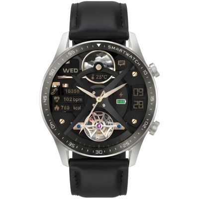 9. Smartwatch Gravity Srebrny 2 Paski GT10-7