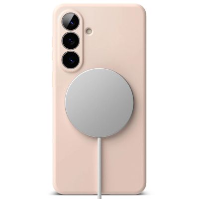 4. Etui Ringke Silicone MagSafe na Samsung Galaxy S26 - różowe
