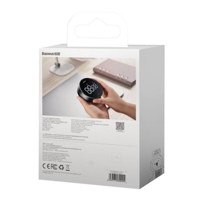 6. Baseus Heyo Pro obrotowy minutnik czasomierz elektroniczny timer szary (FMDS000013)