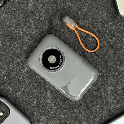 3. Powerbank Dudao K21 Mini 10000mAh 22.5W USB-A / USB-C - szary