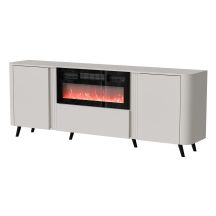 Komoda VOLARE 200x39x75 kaszmir + kominek