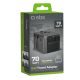 2. Adapter podróżny SBS uniwersalny GaN 70W 3xUSB-C 2xUSB-A z etui - czarny