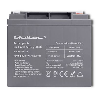 2. Akumulator bezobsługowy Qoltec 53035