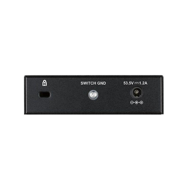 3. D-Link DGS-1005P/E łącza sieciowe Nie zarządzany Gigabit Ethernet (10/100/1000) Obsługa PoE Czarny