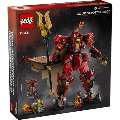 7. LEGO NINJAGO 71846 Mech ognistego rycerza
