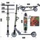 15. Hulajnoga rekreacyjna 145 mm Spokey RIZZ