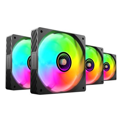 6. TACENS MARS MF-SI4KIT FANS 120 ARGB x4 BK- wentylatory+hub+pilot (TACMARS-MFSI4KIT)