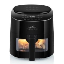 Eta Vista Digi Pojedyńczy 4,3 l Autonomiczny 1300 W Frytkownica na gorące powietrze Czarny
