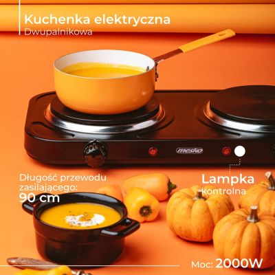 13. Kuchenka Adler MS 6509 (2 pola grzejne; 2000W)