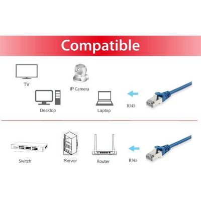 3. Equip 606211 kabel sieciowy Niebieski 30 m Cat6a S/FTP (S-STP)