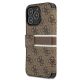 4. Guess GUBKP13L4GDBR iPhone 13 Pro / 13 6,1" brązowy/brown book 4G Stripe
