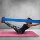 6. GUMA FITNESS PROFIT LONG MEDIUM 200x15x0,45cm niebieska  DK 2227