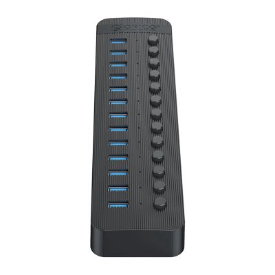 3. Hub Orico CT2U3-13AB 13x USB-A 3.0 z włącznikami - czarny