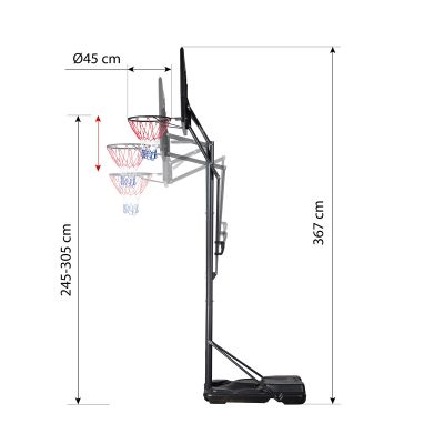 3. Kosz do koszykówki NILS ZDK020