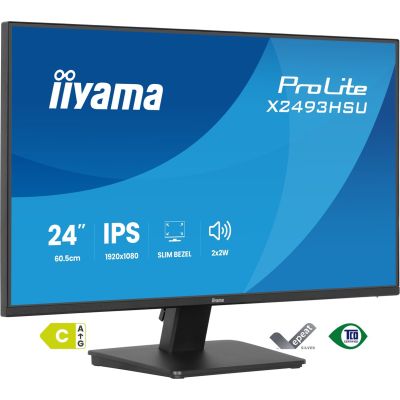 24. iiyama ProLite X2493HSU-B1 monitor komputerowy 60,5 cm (23.8") 1920 x 1080 px Full HD LED Czarny
