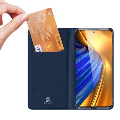 2. Dux Ducis Skin Pro kabura etui pokrowiec z klapką Xiaomi Poco F4 5G niebieski