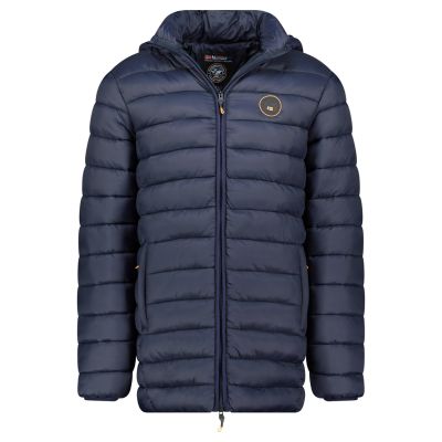Kurtka męska Geographical Norway AMIGOBADGE LONG HOOD DB NAVY MEN 233 NAVY (WY8852H/GN-MARINE)