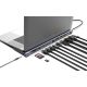 2. MANHATTAN Stacja dokująca 12-w-1 4K 1xHDMI 2xDP 3xUSB-A
