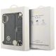 9. Etui Guess 4G Strass Logo & Big Strap Metal Buttons MagSafe na iPhone 17 - czarne