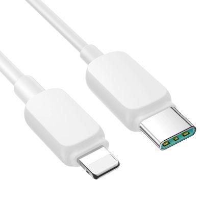 3. Kabel Joyroom Multi-Color Series A14 USB-C / Lightning 30W 1.2 m - biały