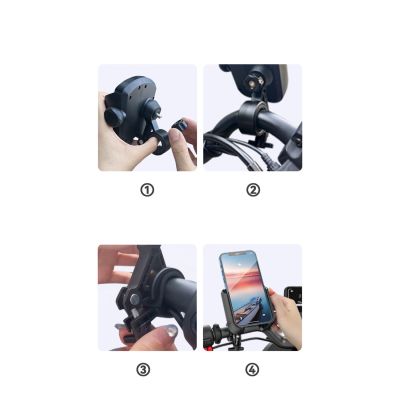 11. Uchwyt Joyroom JR-ZS431 na telefon na rower motocykl hulajnogę - czarny
